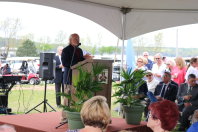 Shangri-la Hotel Resort Groundbreaking ceremony on Monkey Island at Grand Lake, OK 