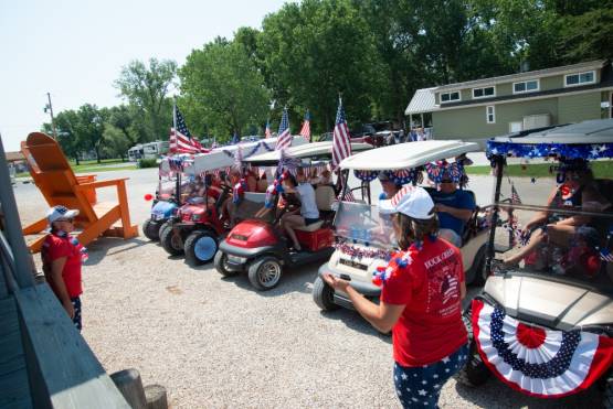 carts on parade