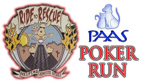 Annual PAAS Poker Run Rides to Rescue Homeless Animals Saturday, Oct. 7