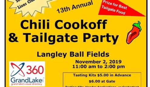 South Grand Lake Lions Chili Cook Off Nov. 2