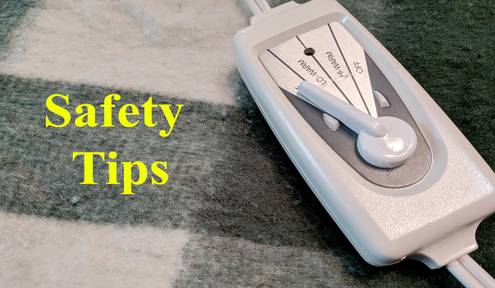 Safety tips for electric blankets, heating pads