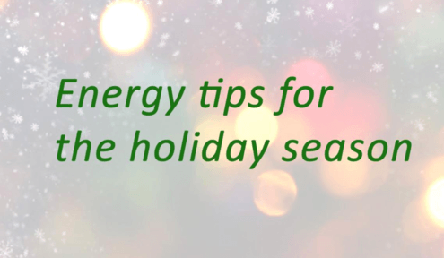 Energy tips for your holiday season