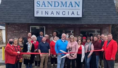 Ribbon cutting - Sandman Financial