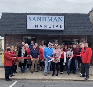 Ribbon cutting - Sandman Financial