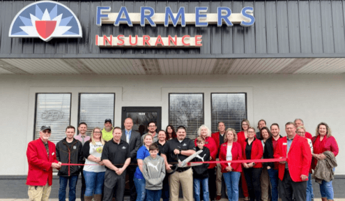 Ribbon cutting - TJ Burden Agency - Farmers Insurance