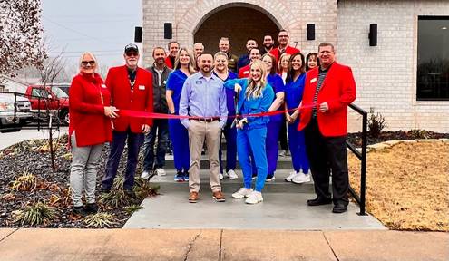 Ribbon cutting - Eyecare of Grand Lake