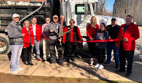 Ribbon cutting - Ray's Driveways