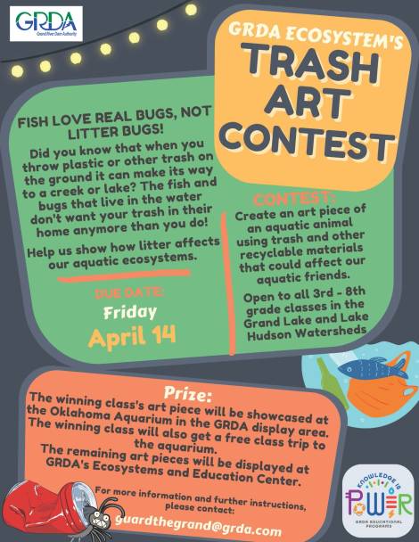 GRDA to host first “Trash Art” contest for students