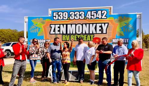 Ribbon Cutting - Zen Monkey RV Retreat