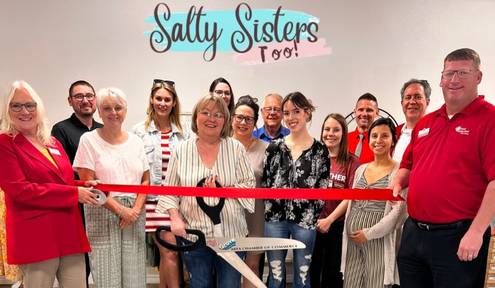 Ribbon Cutting - Salty Sisters Too!